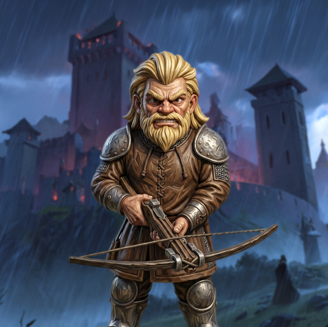 Medieval castle archer